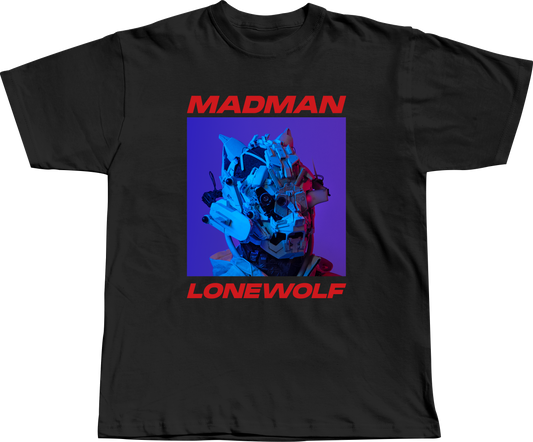 T-SHIRT "CYBER WOLF" BLACK
