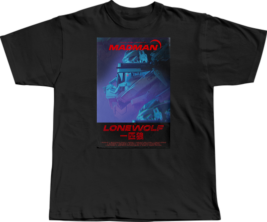 T-SHIRT "LONEWOLF" BLACK