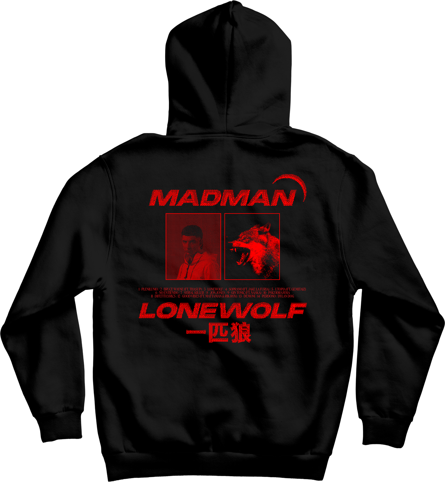 HOODIE "MM" BLACK